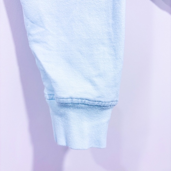 HOAKA APPAREL Mint green embroidered cropped sweatshirt | Cotton pullover | XS* - Picture 5 of 8